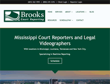 Tablet Screenshot of brookscourtreporting.com